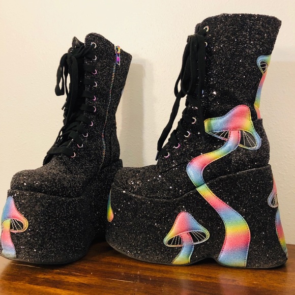trippy twilight platform boots